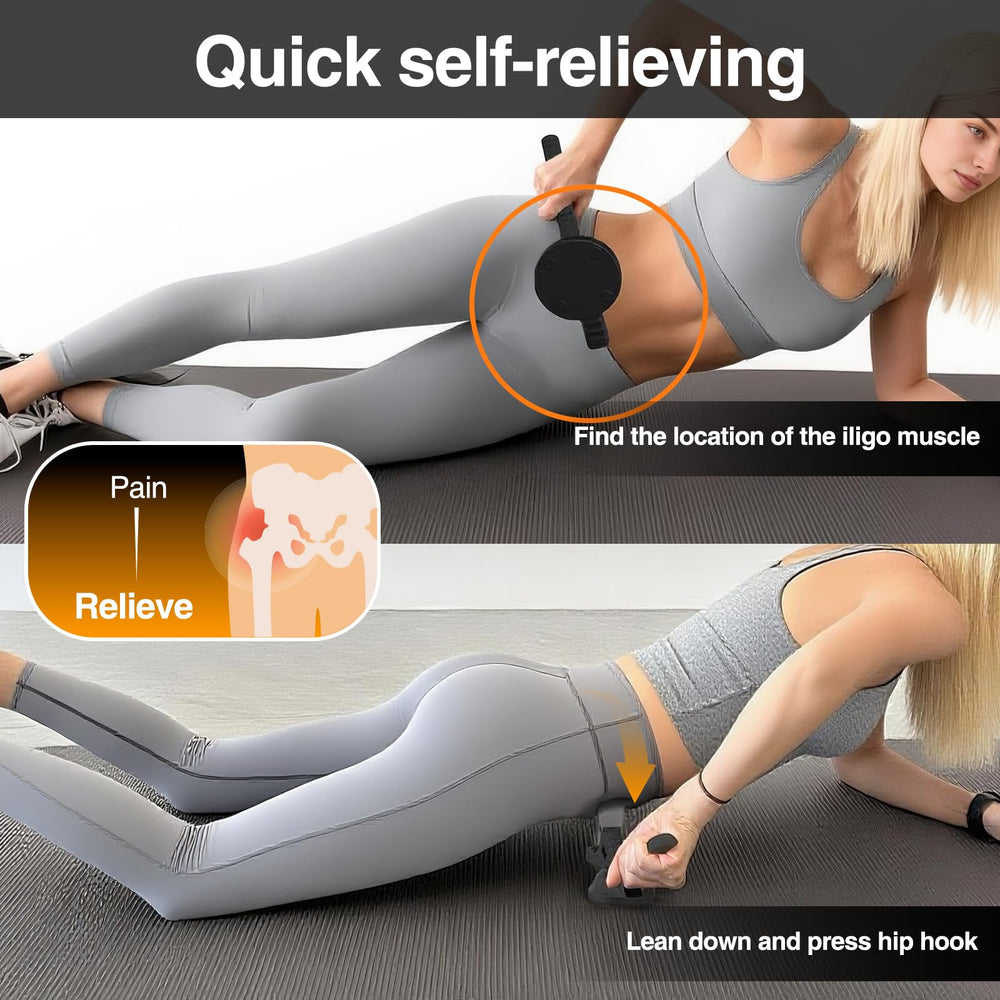 Telyora Psoas Release Tool iliacus release action; deep pressure for mobility.