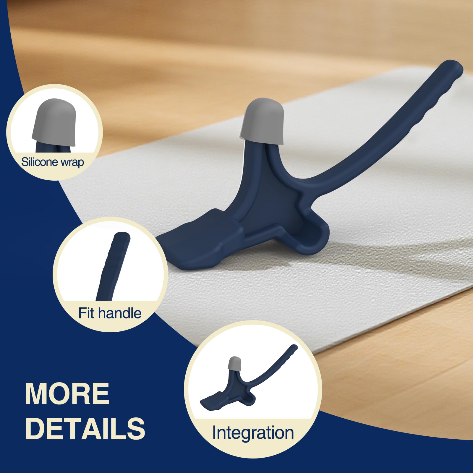 Ergonomic grip and compact design of Telyora tool for on-the-go hip relief.