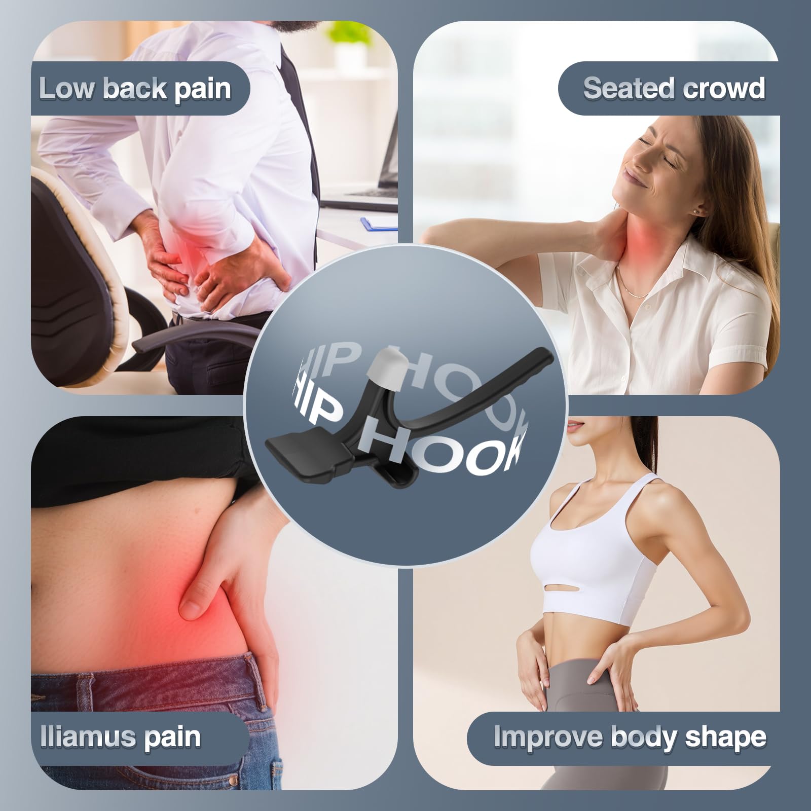 Telyora Psoas Release Tool used against wall for iliacus and psoas release
