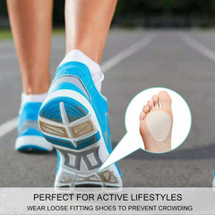 Temiart foot pain relief pads feature strong adhesive for secure wear.