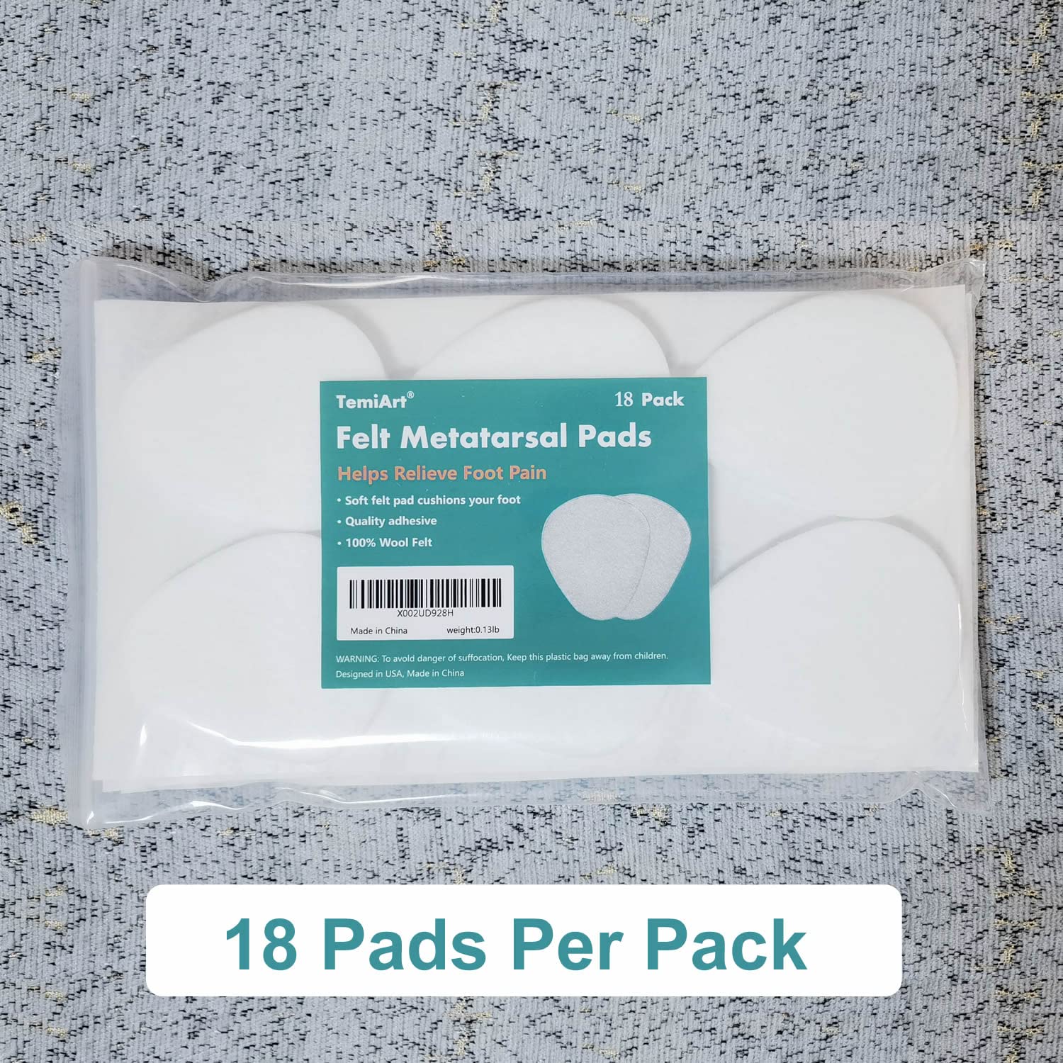 Temiart forefoot pads ideal for high heels to ease ball-area pressure.