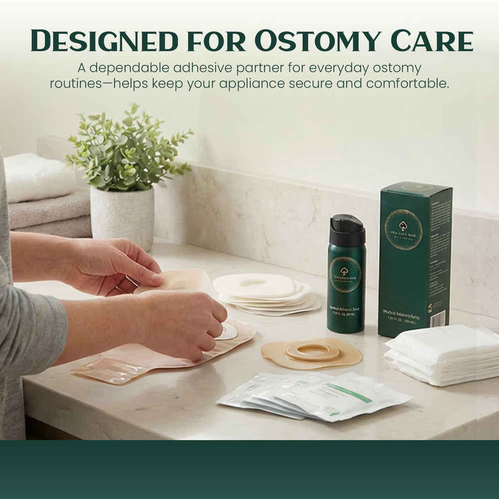Ten Aces Medical Adhesive Spray can be applied from any angle for easy access.