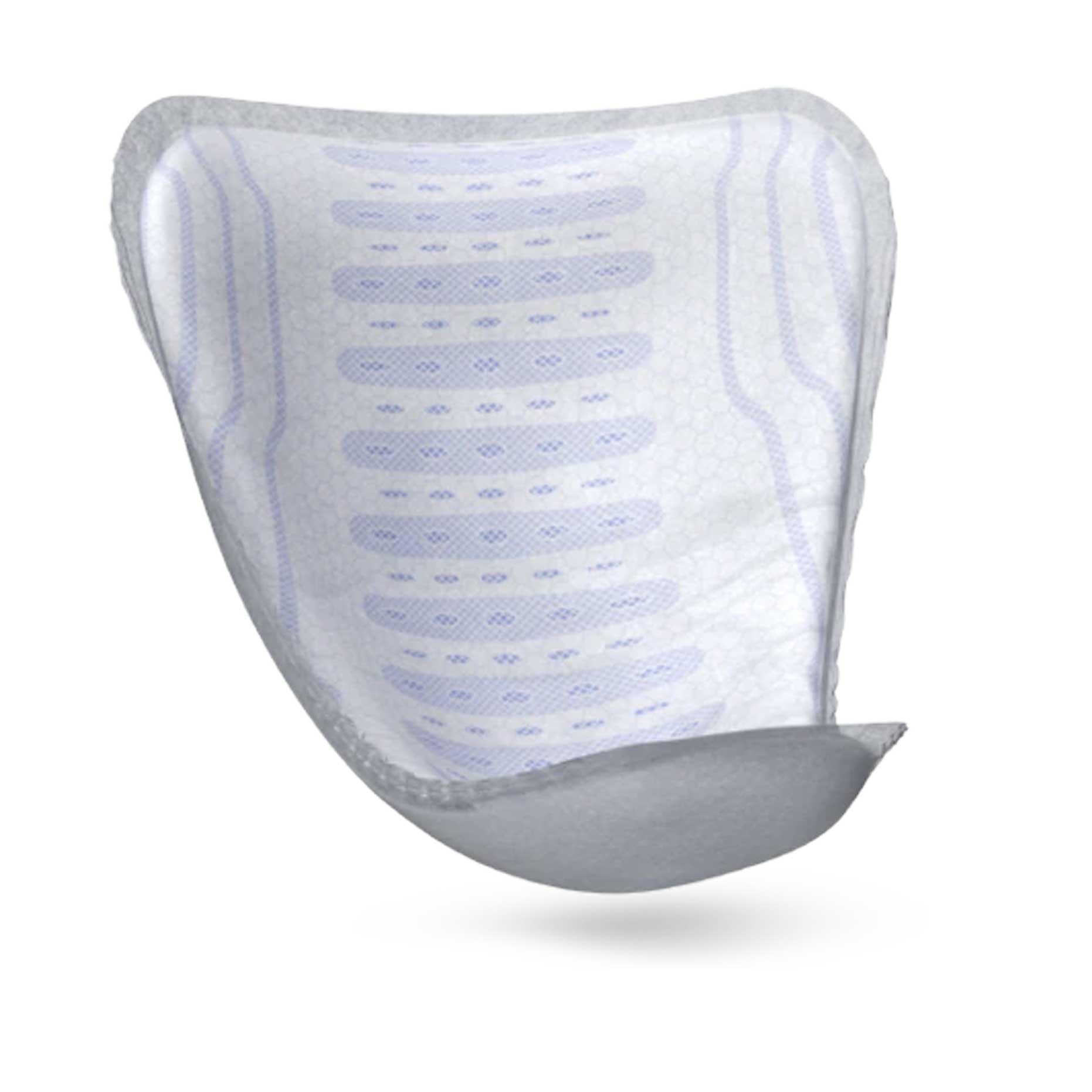 Individually wrapped TENA protector for on-the-go discretion.