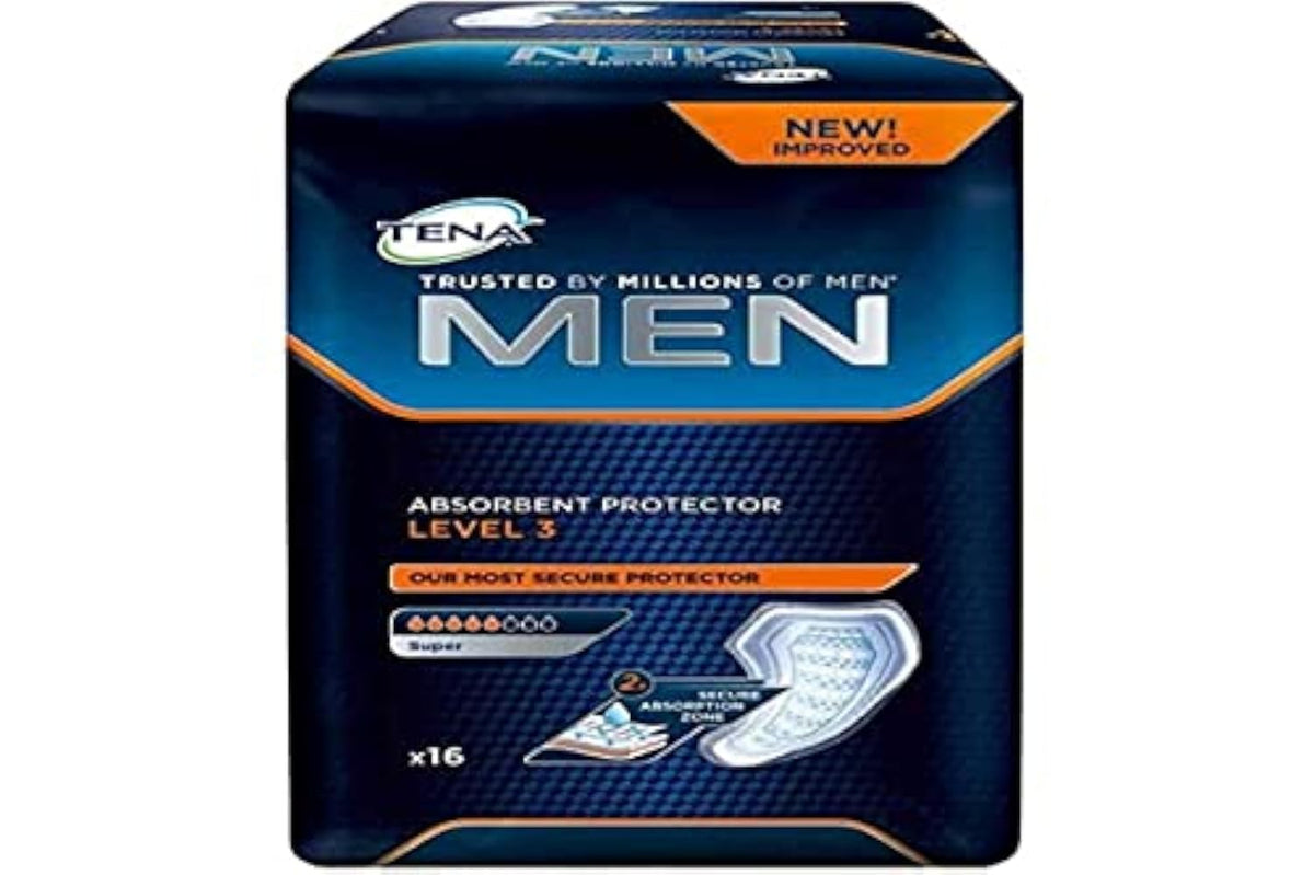 TENA for Men Level 3 16-unit packaging, compact and discreet for daily wear