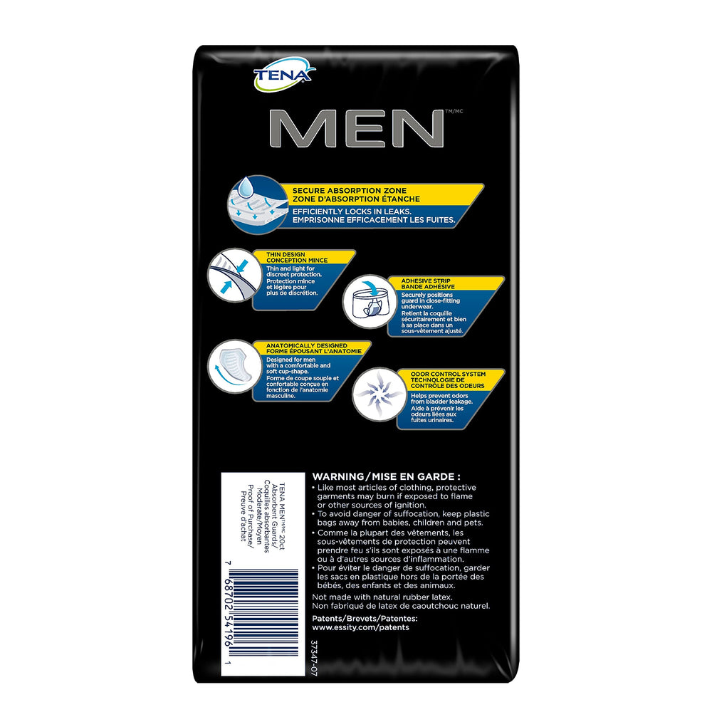 TENA discreet guard under underwear illustration shows secure fit