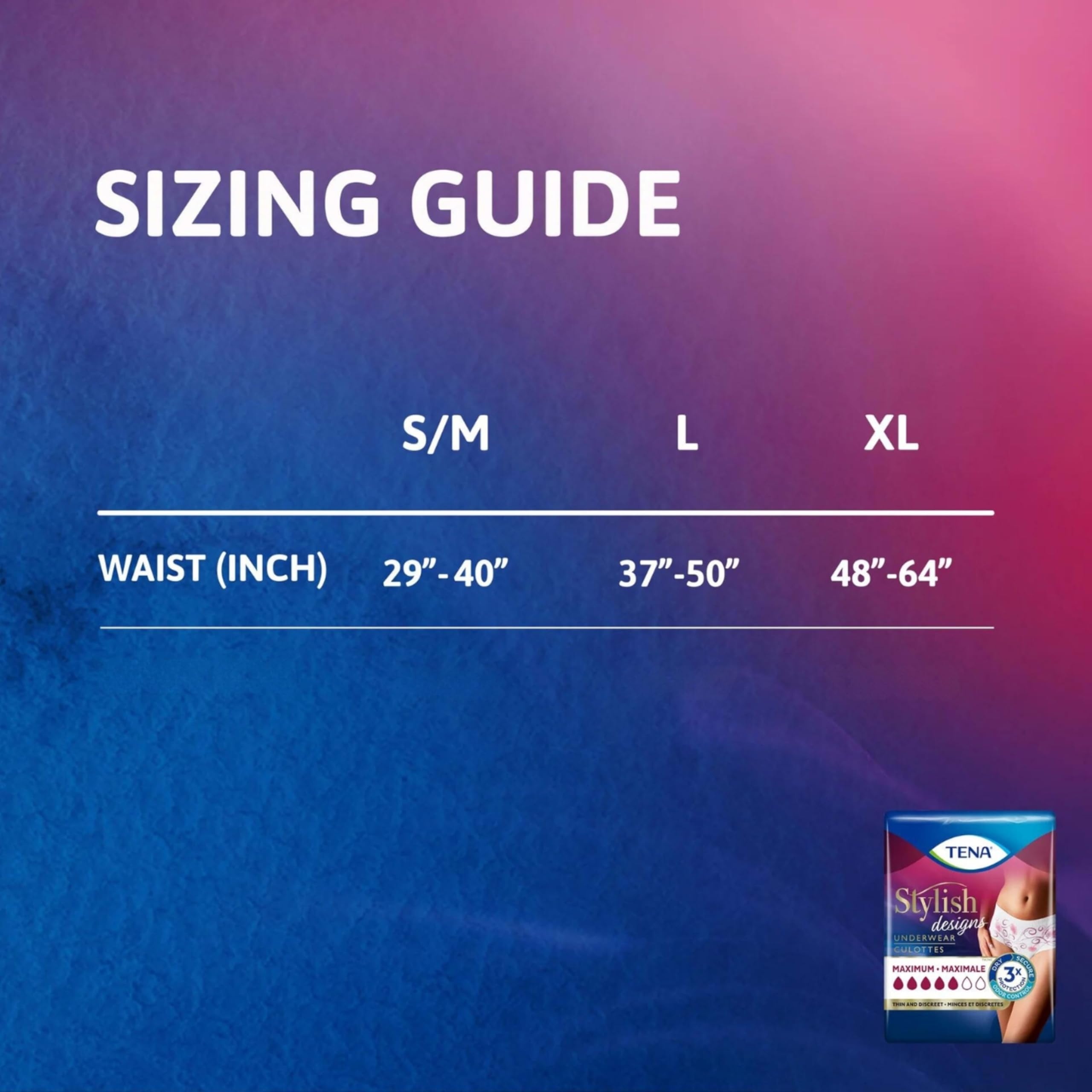TENA Super Plus packaging image showing single pack and size X-Large.