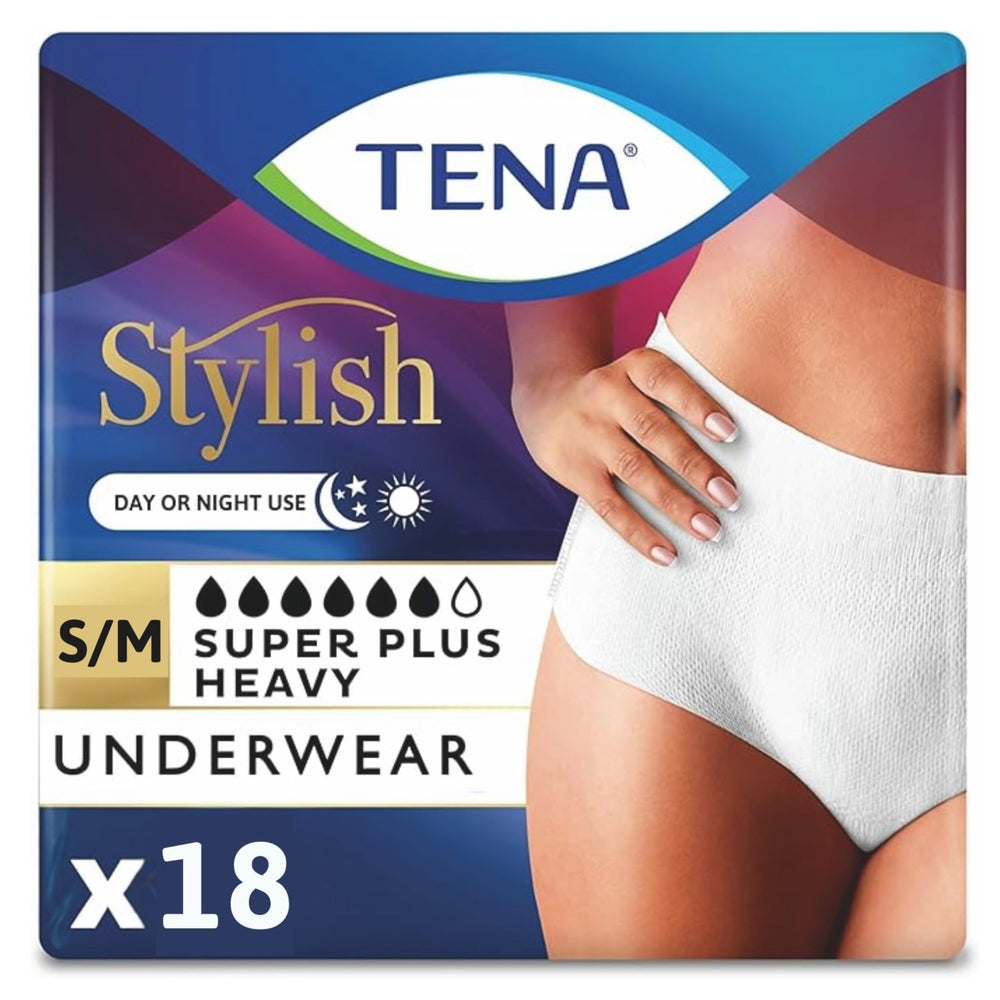 TENA women's super plus underwear with discreet look and high absorbency for daily wear