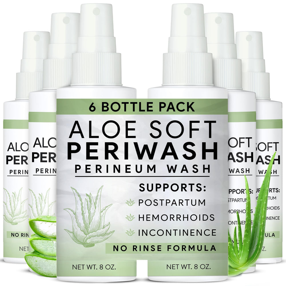 TenderGentle Aloe Soft Perineal Spray bottle front view for gentle perineal care.