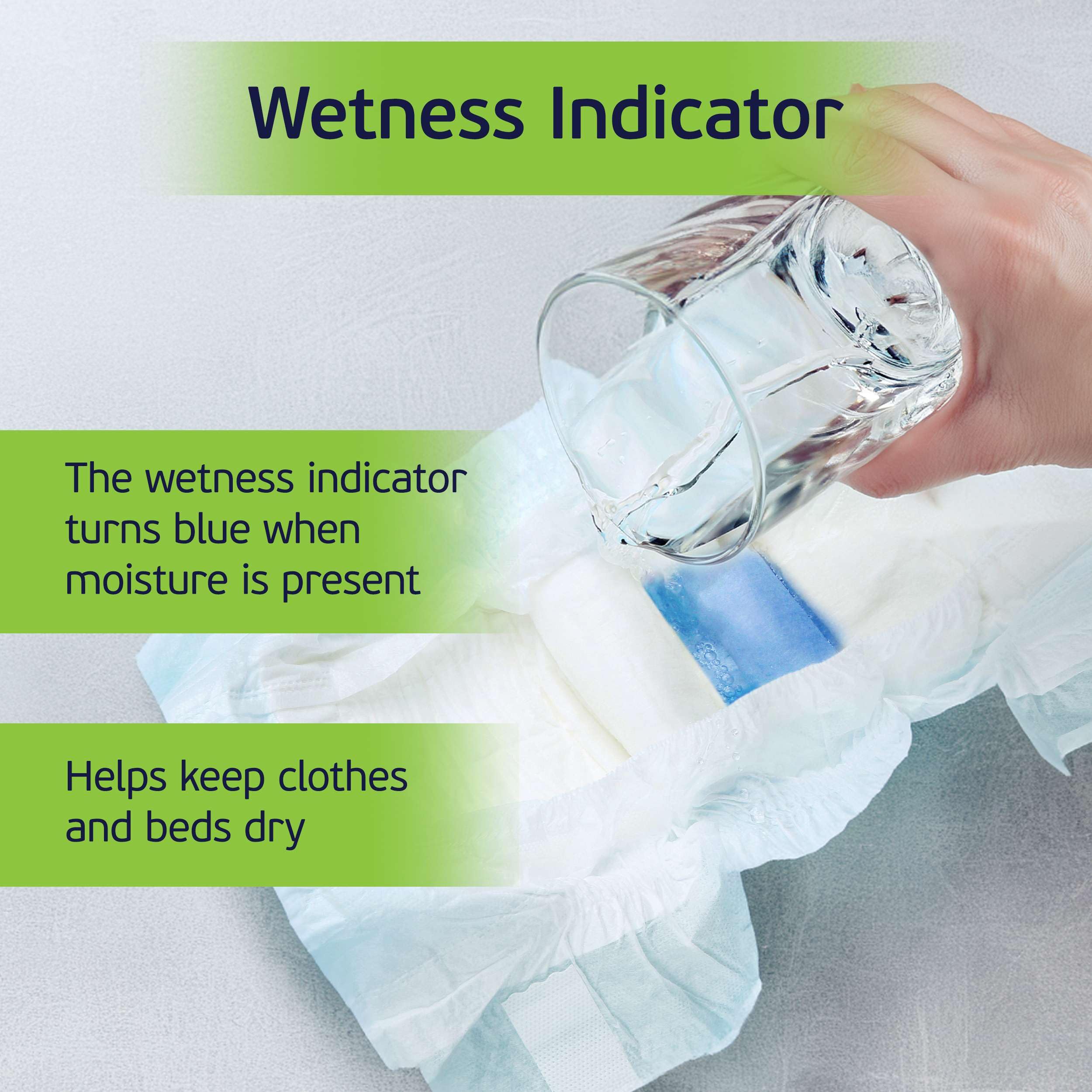 TenderGentle breathable inner core promotes dry skin and comfort.