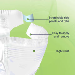 TenderGentle stretch panels highlight high waist for comfy sizing.