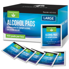 TenderGentle toallitas alcohol en caja de 100 útiles para primeros auxilios