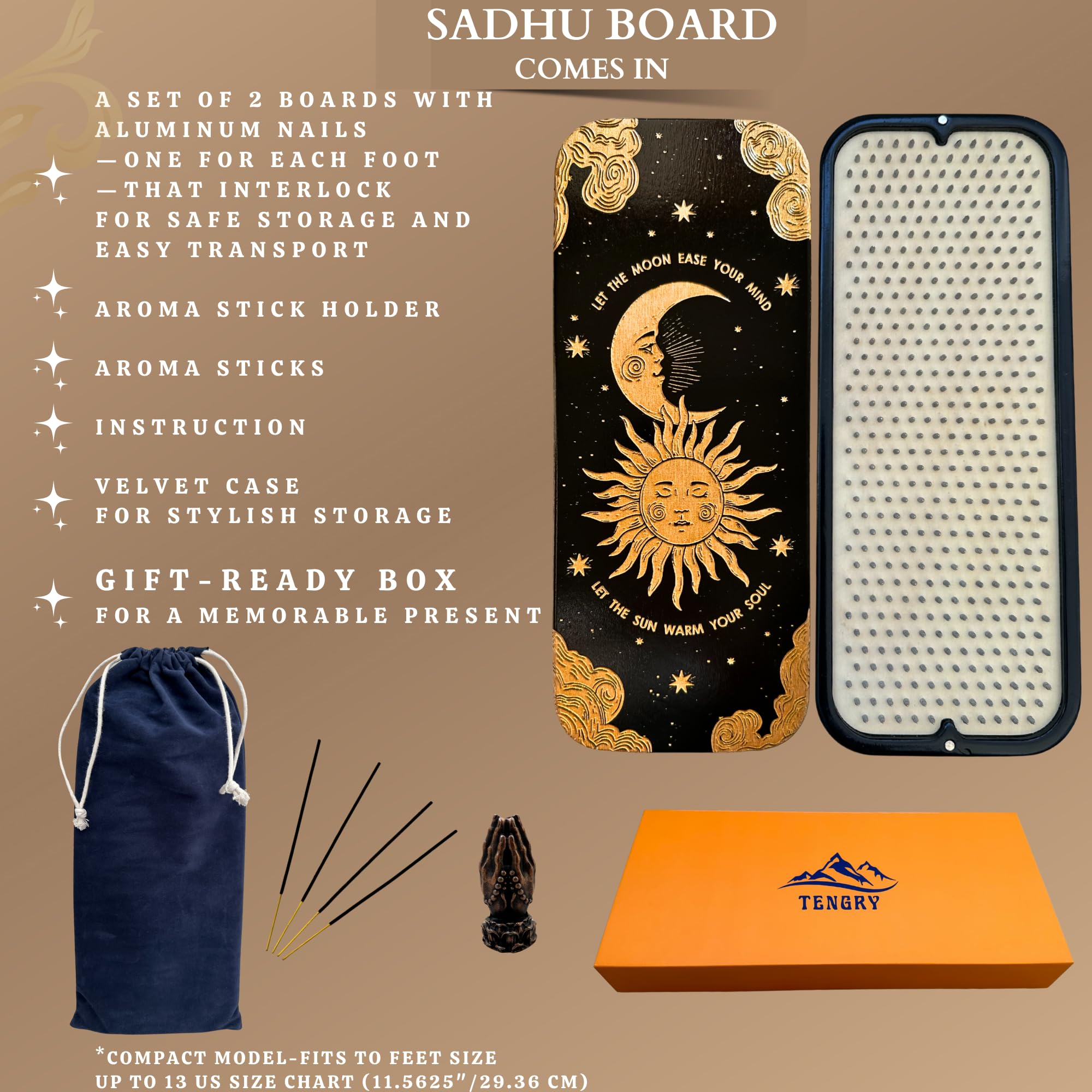Birch plywood base of the TENGRY Sadhu Board displaying slim portable design