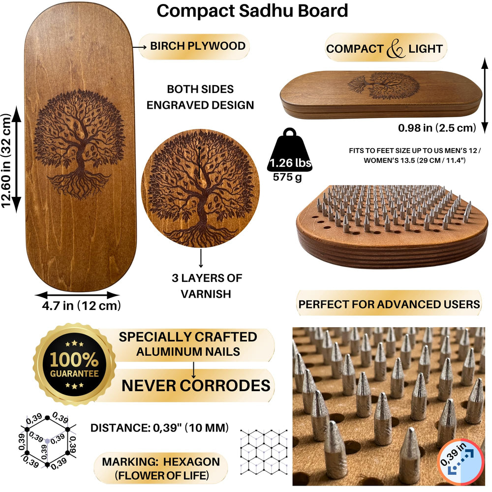 TENGRY Sadhu Board compact design supports travel-friendly practice.