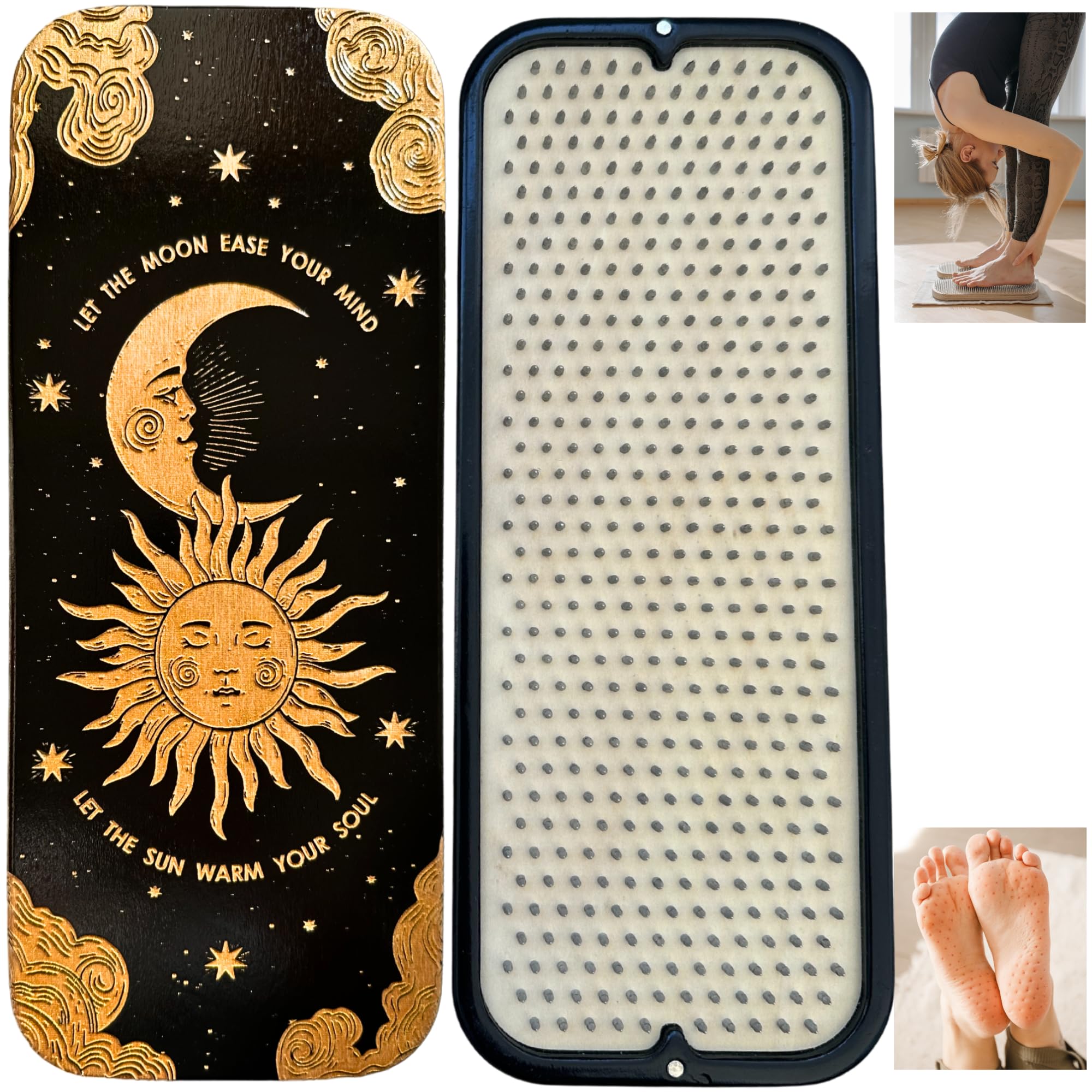 TENGRY Sadhu Board showing hexagon nail layout for balanced contact