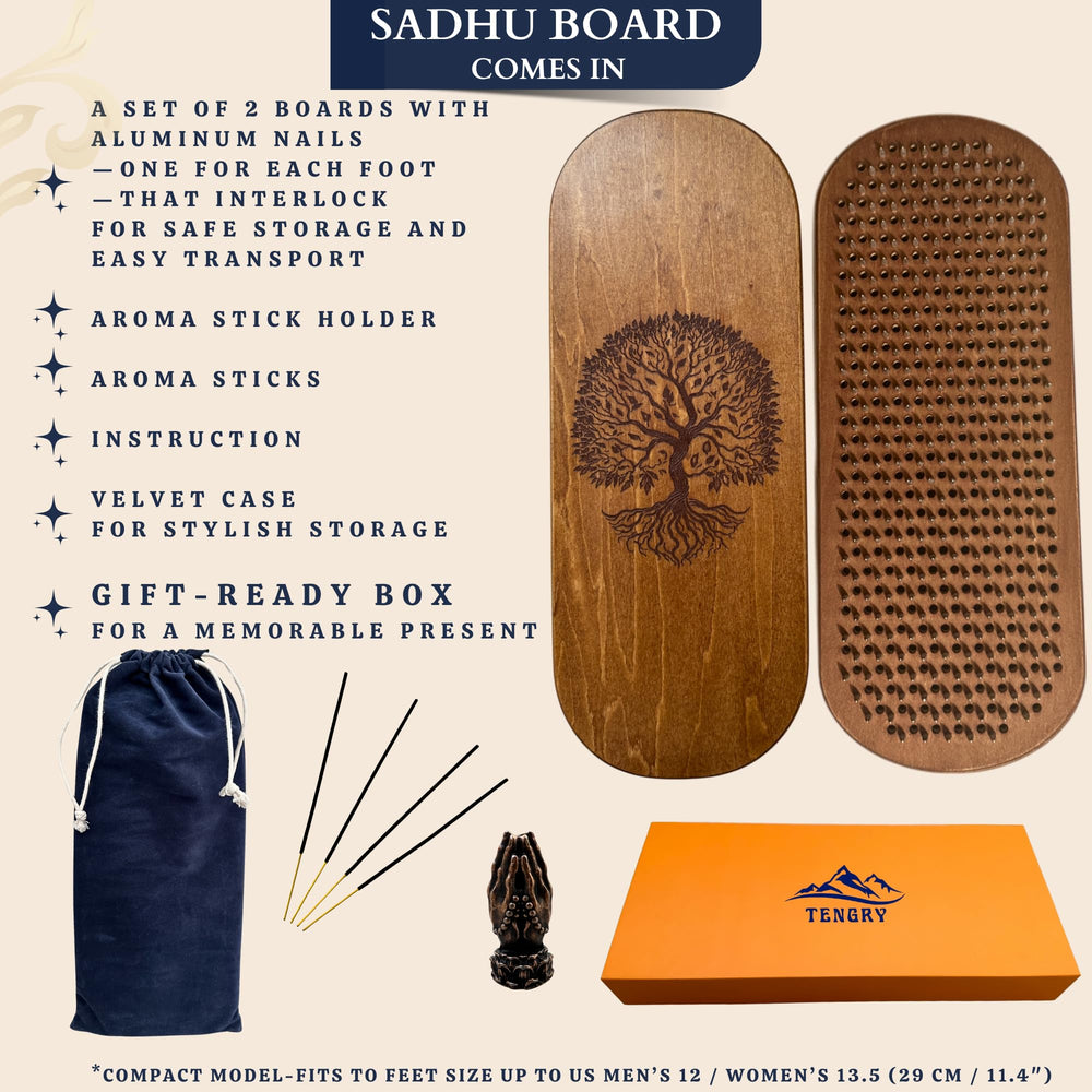 TENGRY Sadhu Board Tree of Life engraving adds aesthetic inspiration.