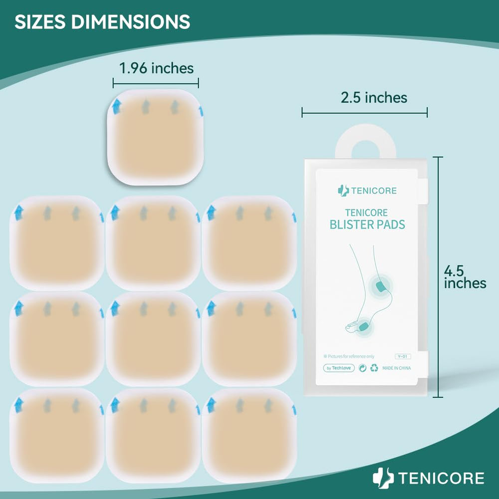 TENICORE Bunion Pads waterproof material keeps feet dry.