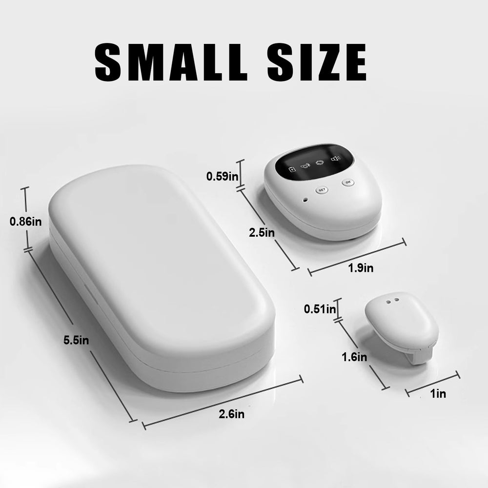 TENQIU travel-ready setup with compact charging case for on-the-go