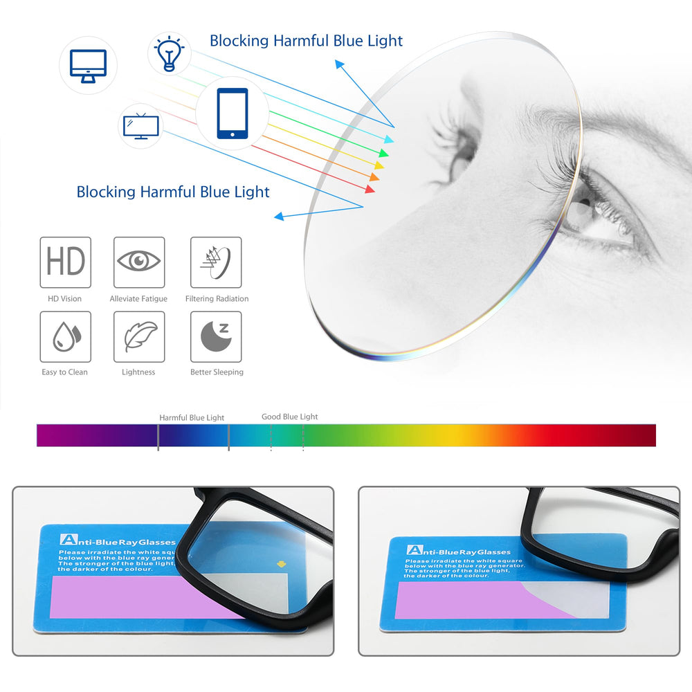 Conjunto de cuatro pares de gafas tenuopticss para hogar, oficina y coche.