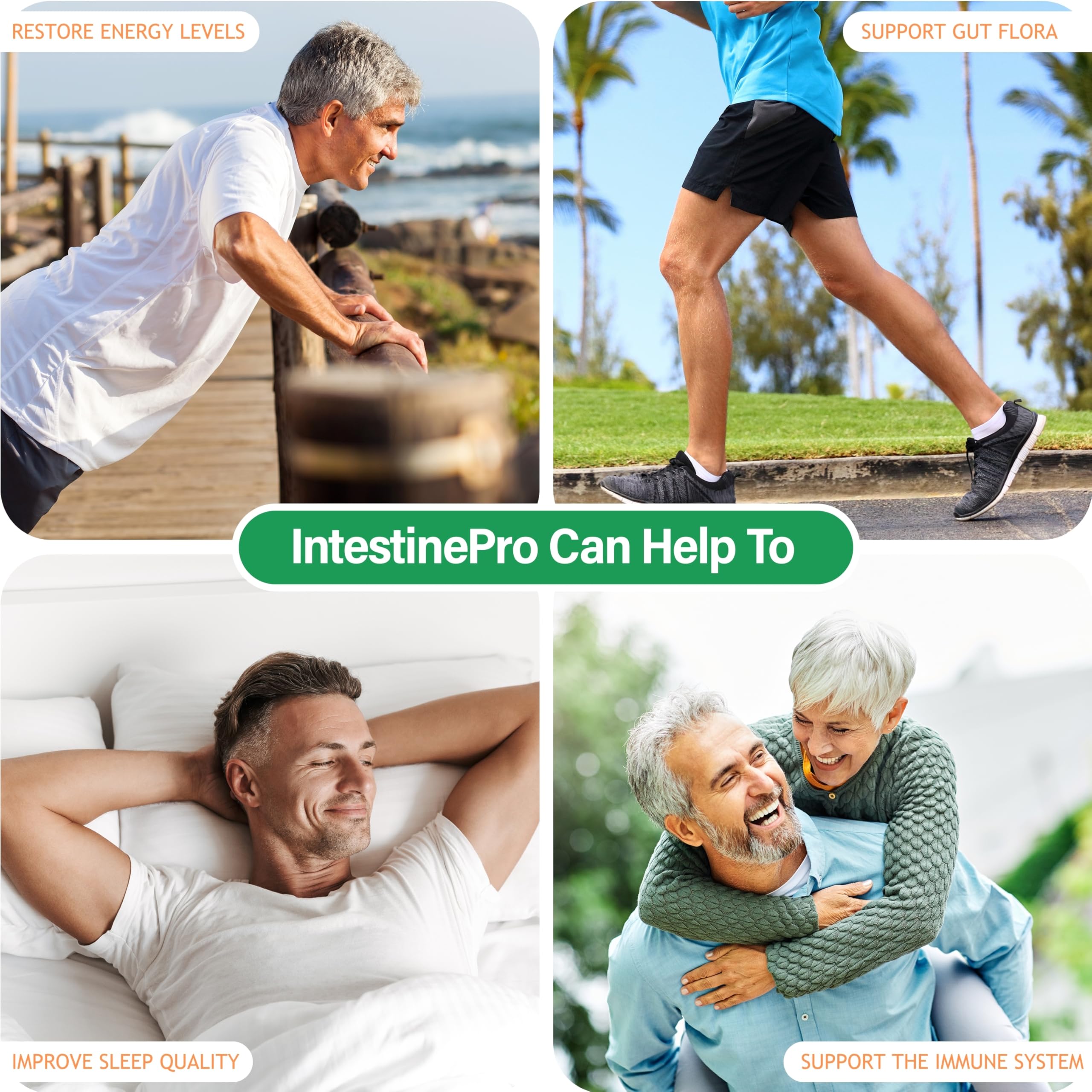 Packaging of IntestinePro by Teraputics, highlighting quality and 60 veggie capsules.