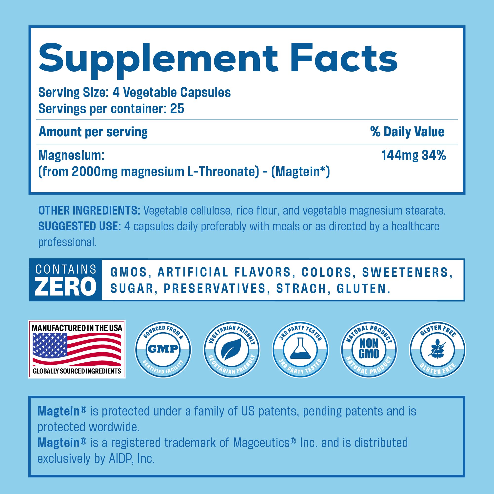 Label details reveal MIT-origin magnesium with non-GMO formulation.