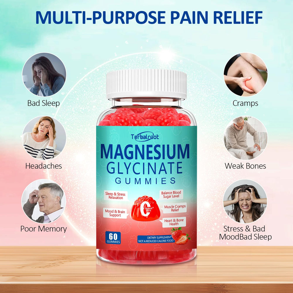 Terbalroot gummies individual piece on light background, supports a calming bedtime routine.