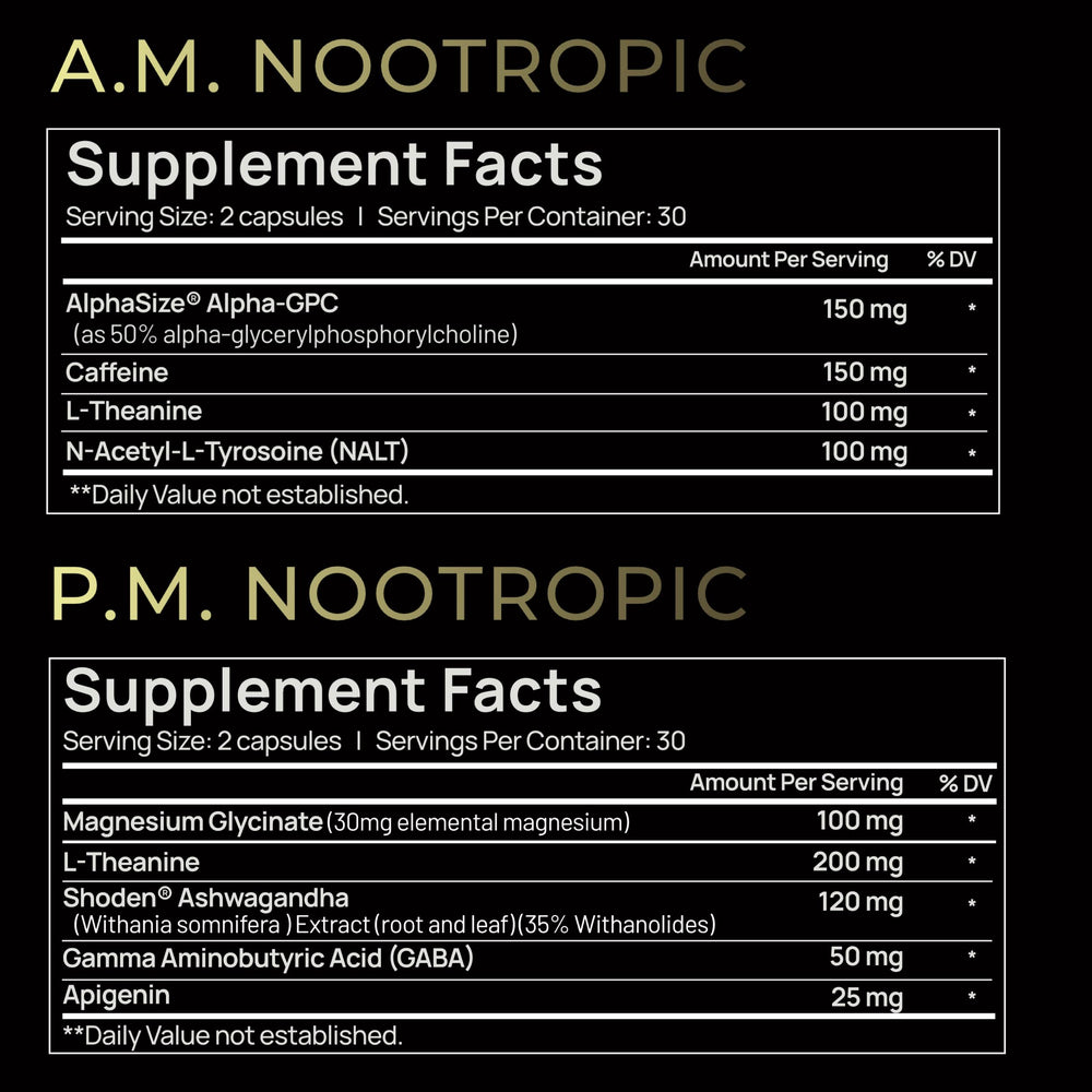 Terra Elmnt AMPM Total Focus capsules shown for daily focus routine
