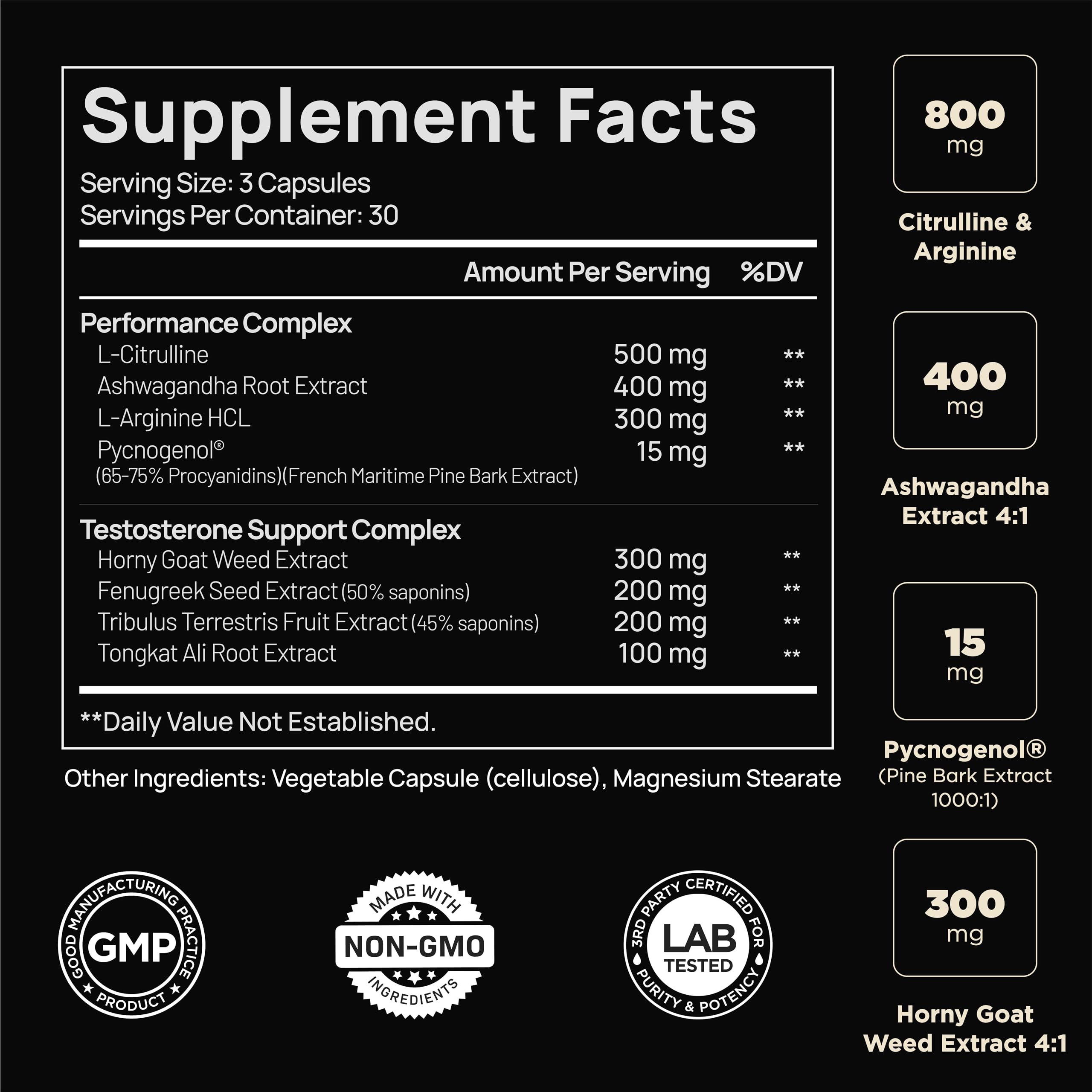 Terra Elmnt ingredient panel shows ashwagandha for energy support