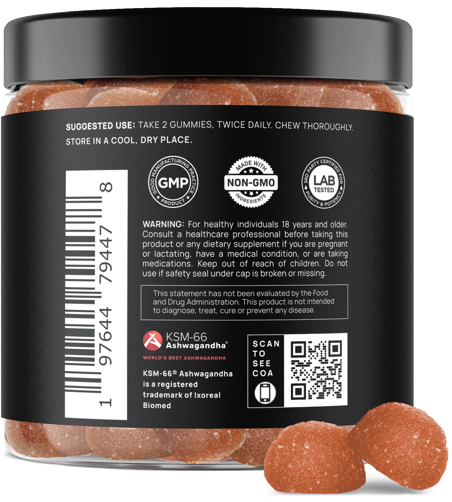 Terra Elmnt Bottle Label clearly shows non-GMO and potency details.