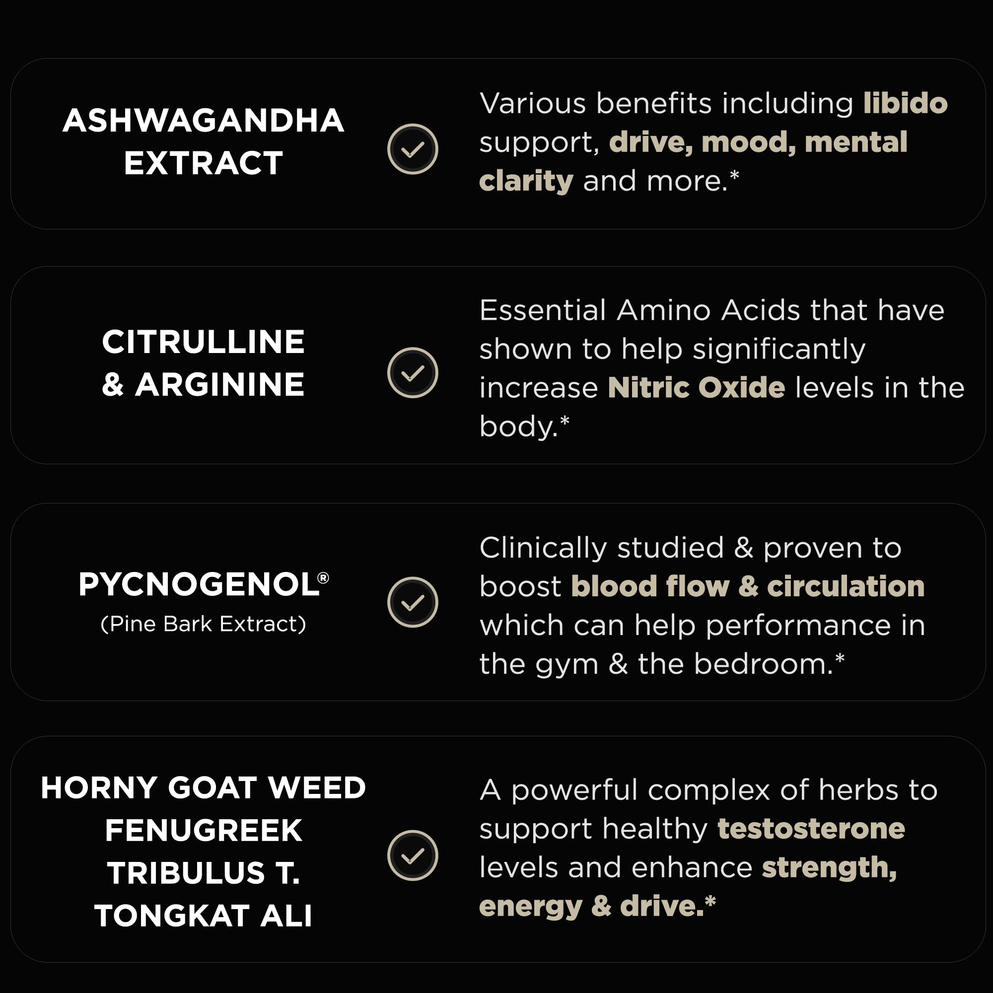 Terra Elmnt fenugreek and tribulus capsules included for strength