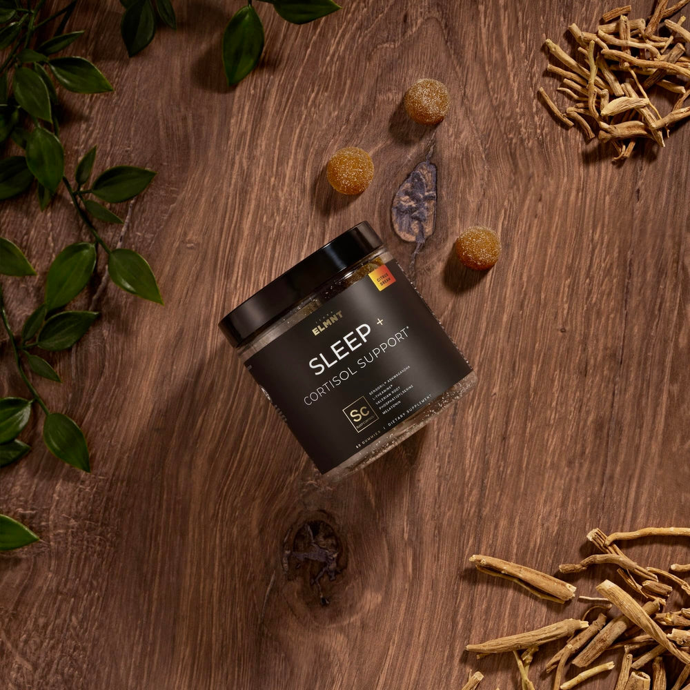 Terra Elmnt gummies ingredient close-up with ashwagandha and L-Theanine