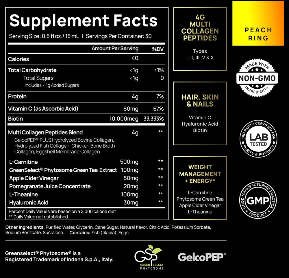 terra elmnt weight management shot featuring L-Carnitine and green tea extract