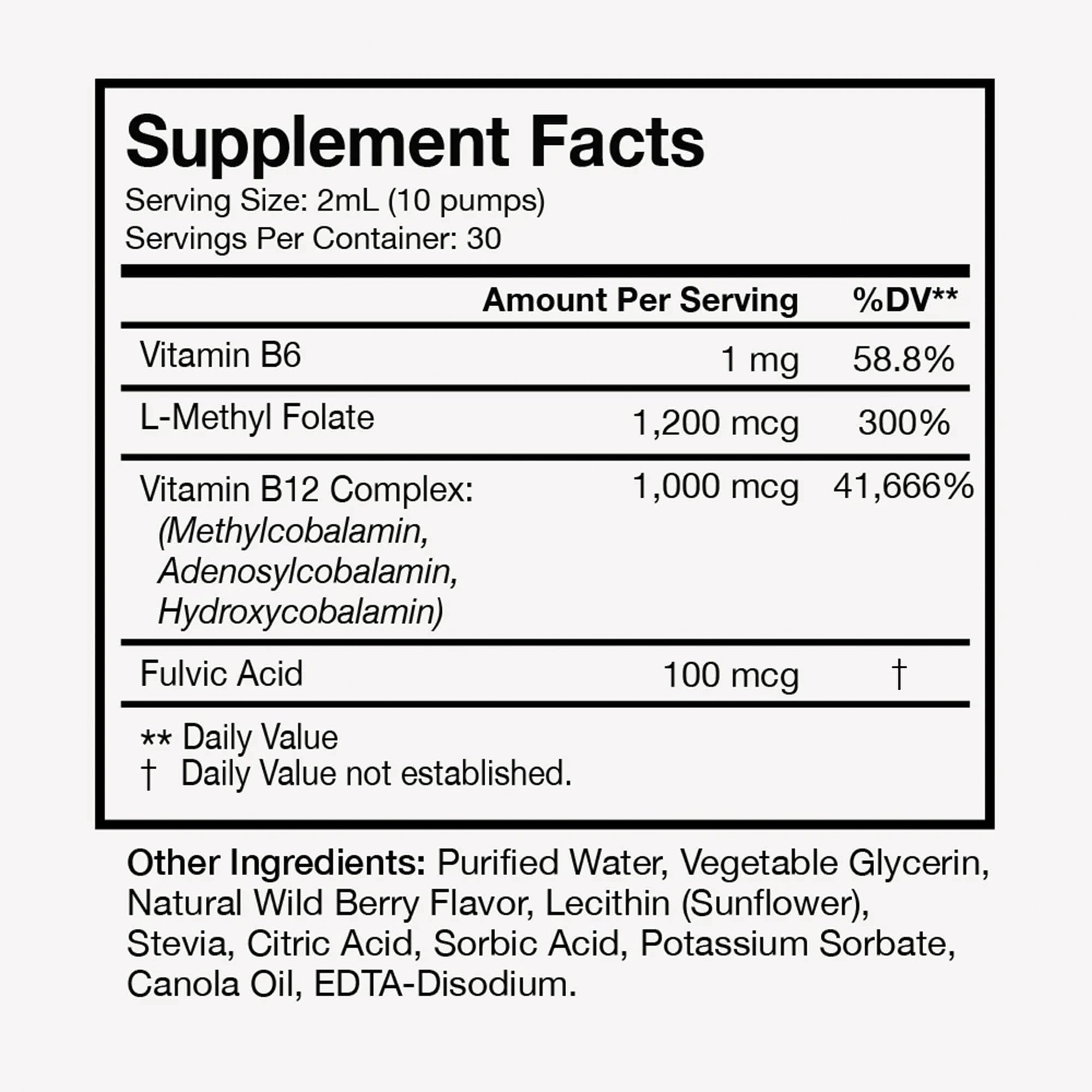 Terra Health Essentials Liposomal B12 bottle being poured for quick absorption.