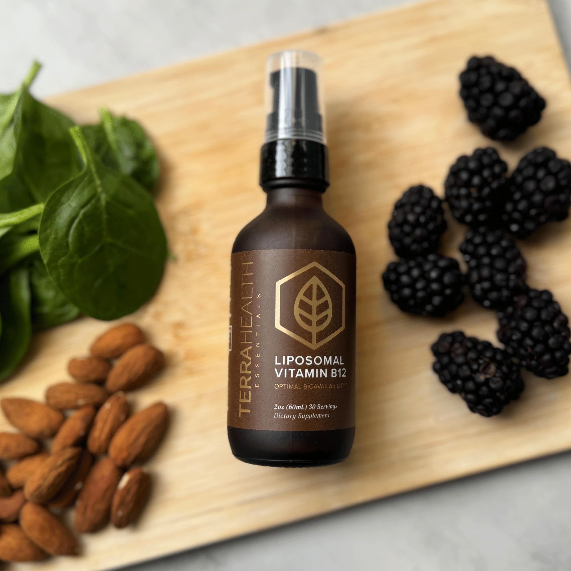 Terra Health Essentials Liposomal B12 immune support concept image.