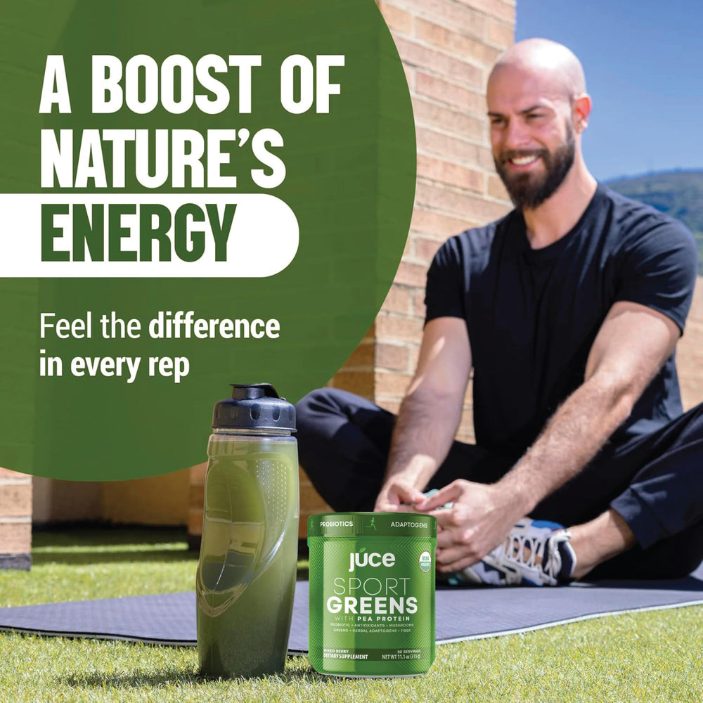 Close-up of ingredients implies probiotics and mushroom blend.