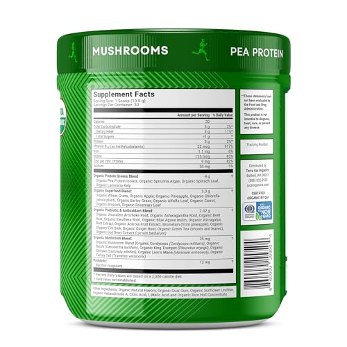 Open tub label emphasizes USDA organic certification and clean ingredients.