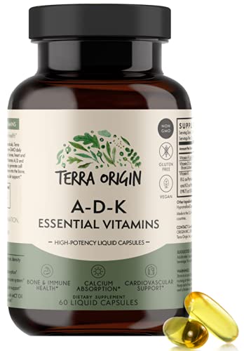 Terra Origin ADK Essential packaging provides dosing and serving information