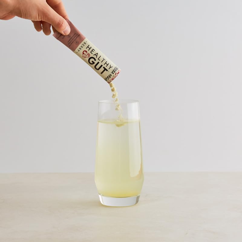 Terra Origin Healthy Gut Stick Pack ingredients panel highlights zinc carnosine.