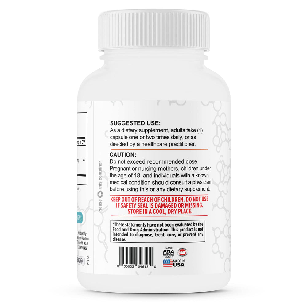 TerraForm Nutrition acid-resistant capsule cross-section protecting glutathione