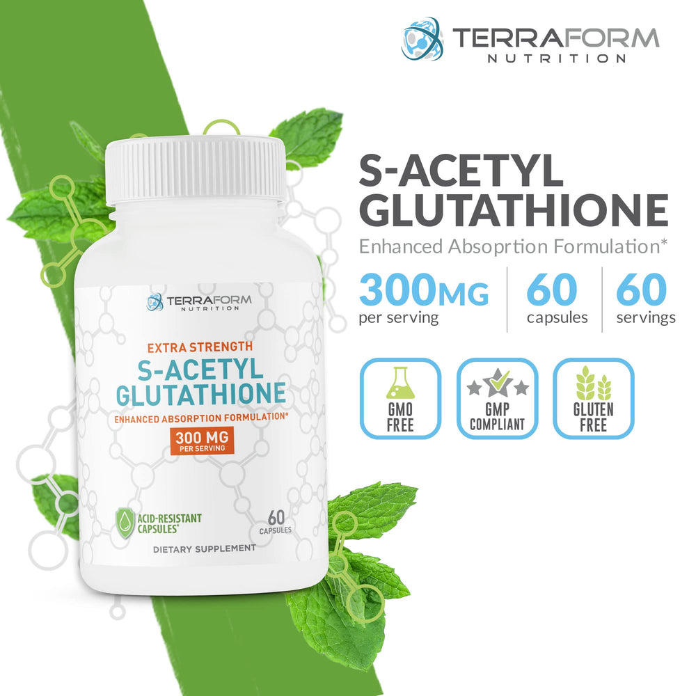 TerraForm Nutrition bottle back label with dosage information for consistent daily use