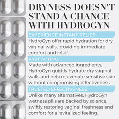 Terramed Hydro Gyn bottle-back showing directions and ingredients for thoughtful care.