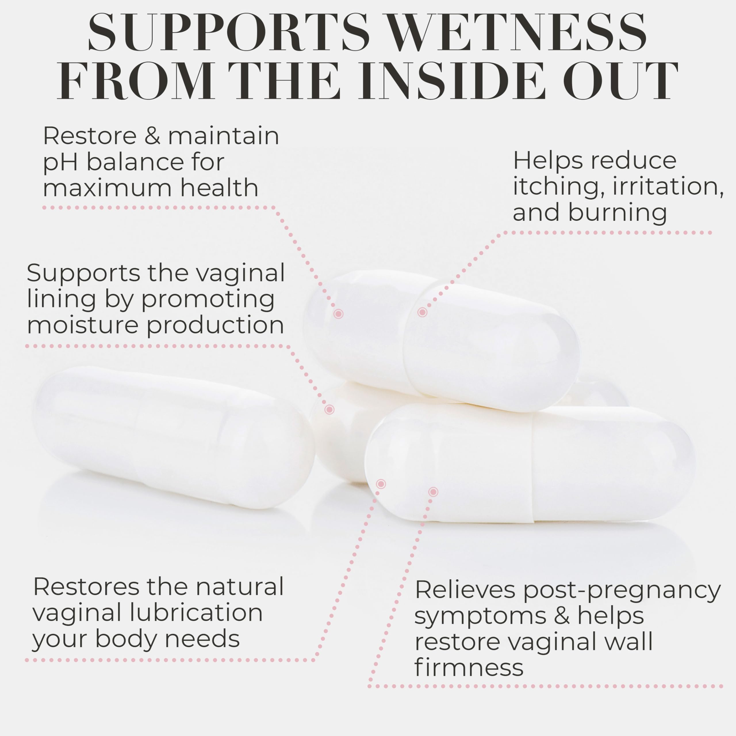 Terramed Hydro Gyn tablet-form closeup demonstrates easy-to-swallow capsule design.