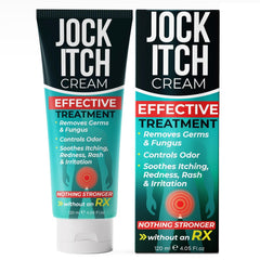 Terramed Just Think Comfort Jock Itch Cream bottle ready for quick relief