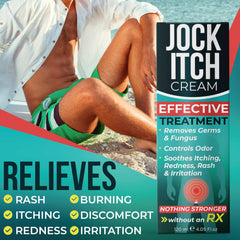 Terramed Just Think Comfort Jock Itch Cream absorbs fast for a non-greasy feel