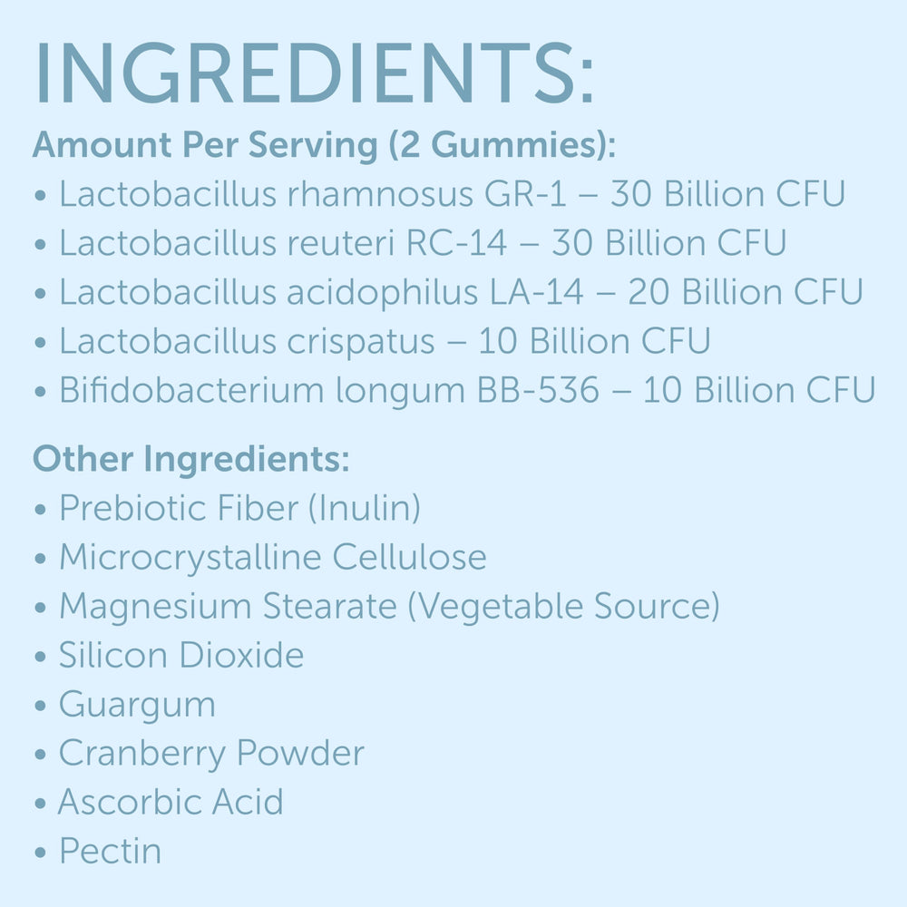 Natural ingredients emphasis on Terramed Just Think Comfort gummies