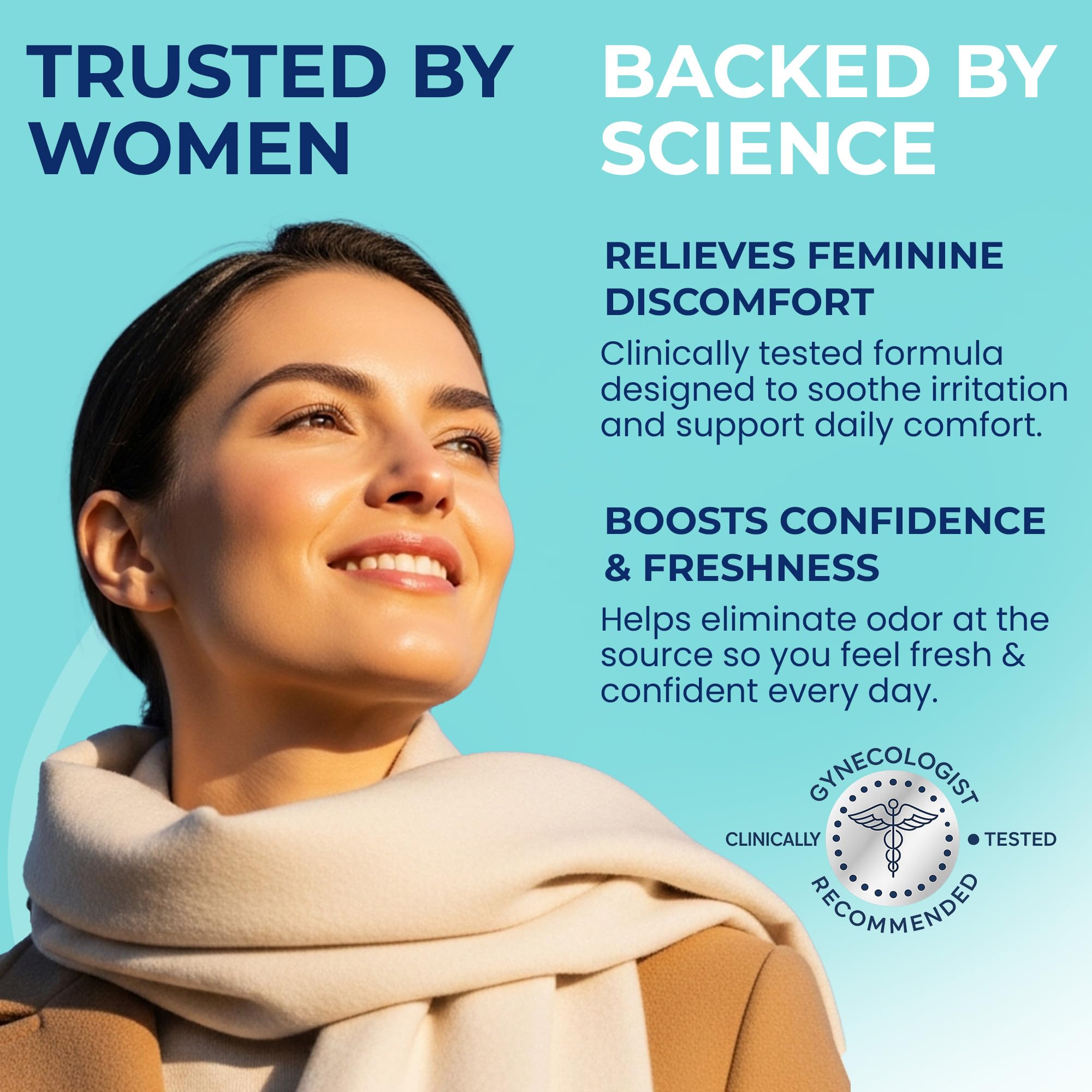 Terramed Just Think Comfort care collection image hints at discreet, private daily care routines.