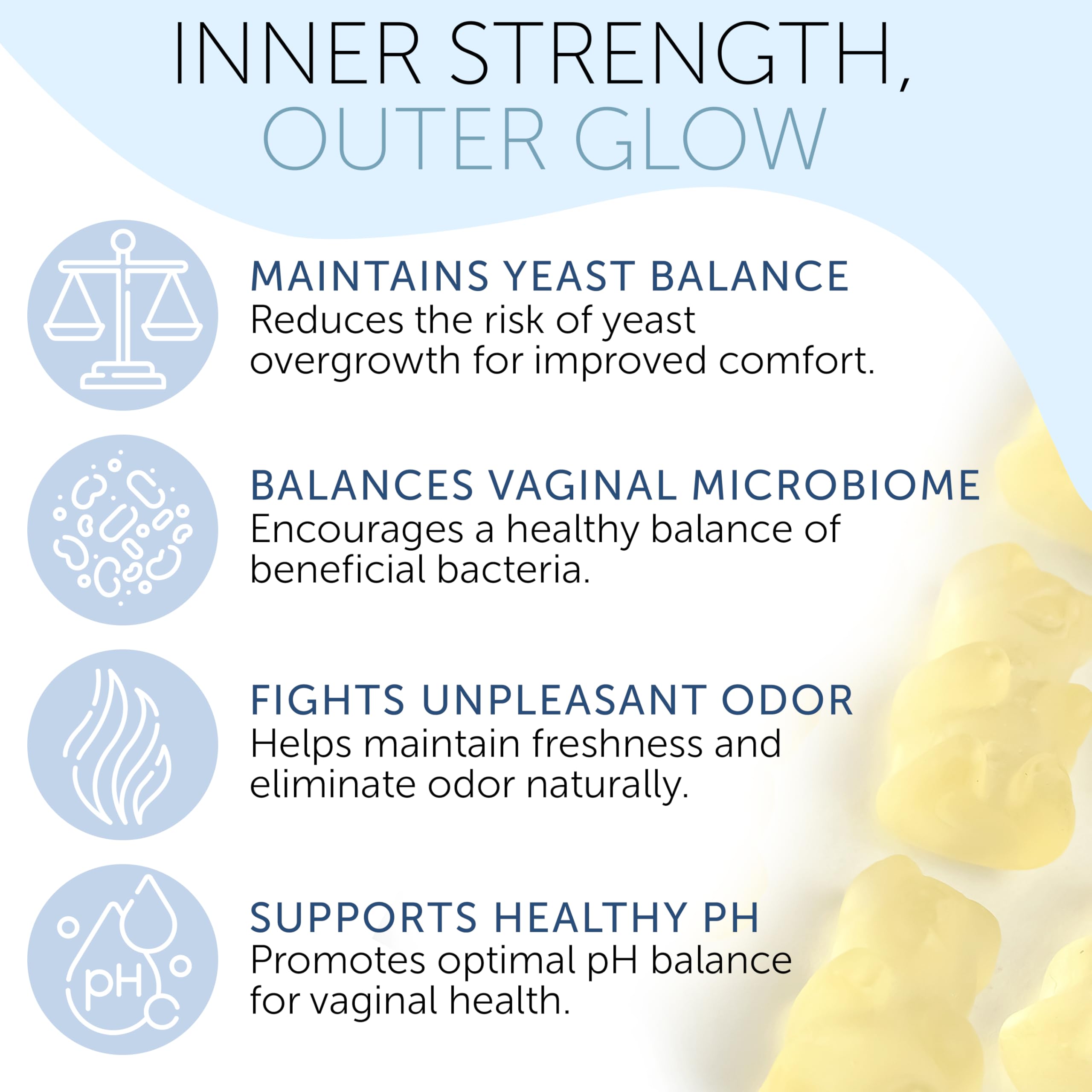 Pineapple-flavored gummies from Terramed Just Think Comfort for daily wellness