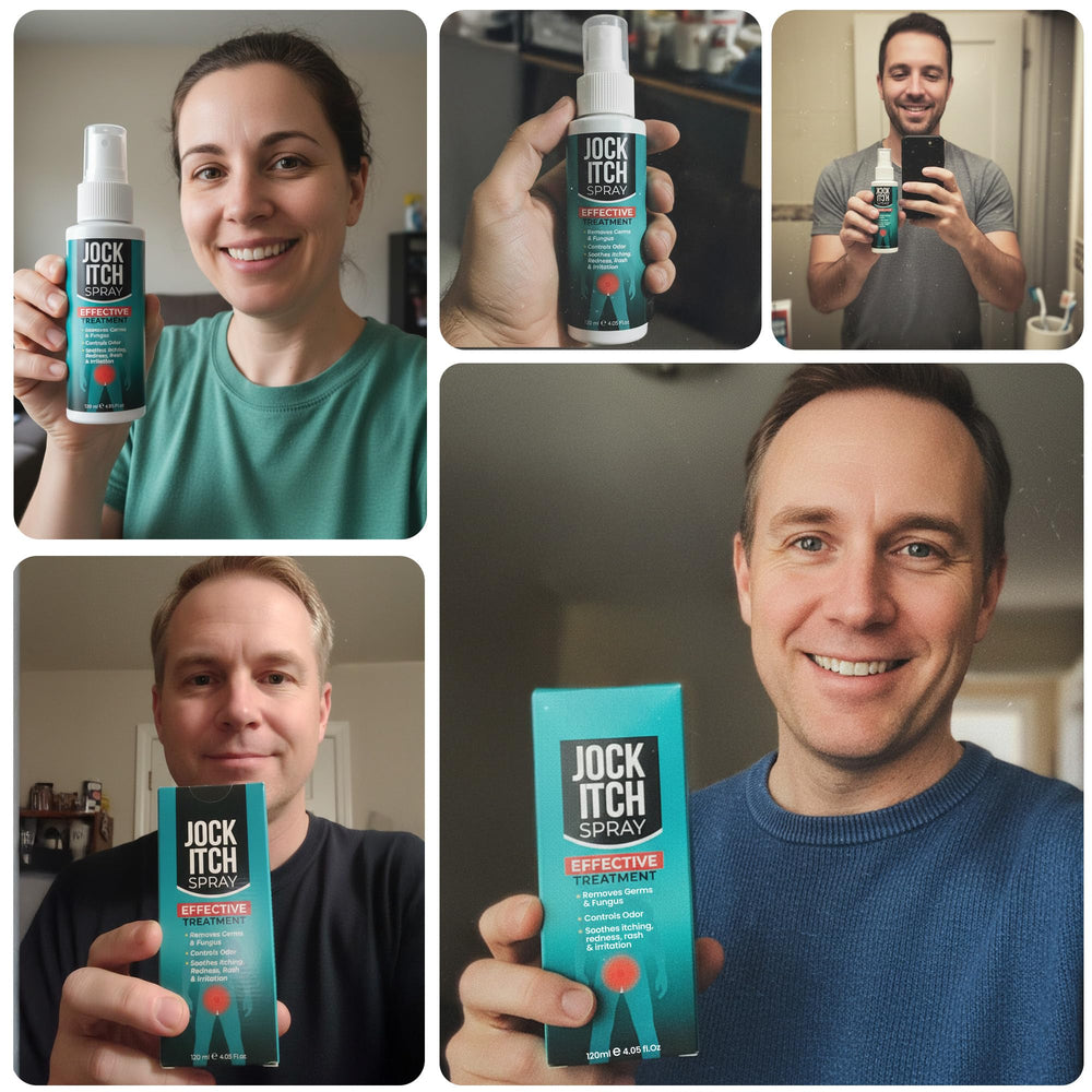 Terramed Just Think Comfort jock itch spray for both genders.