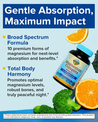 Terranics Magnesium Complex capsules closeup highlights easy to swallow capsules