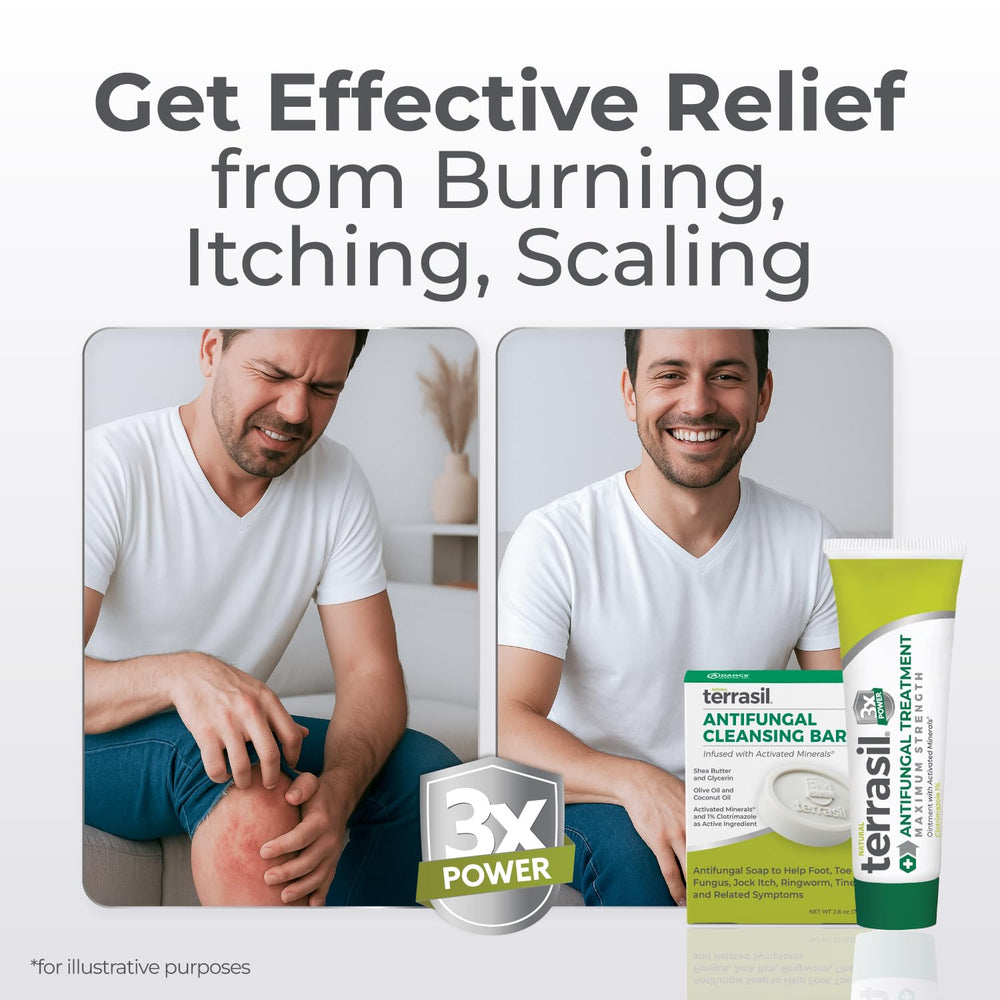 Terrasil Activated Minerals technology on packaging suggests enhanced skin support.