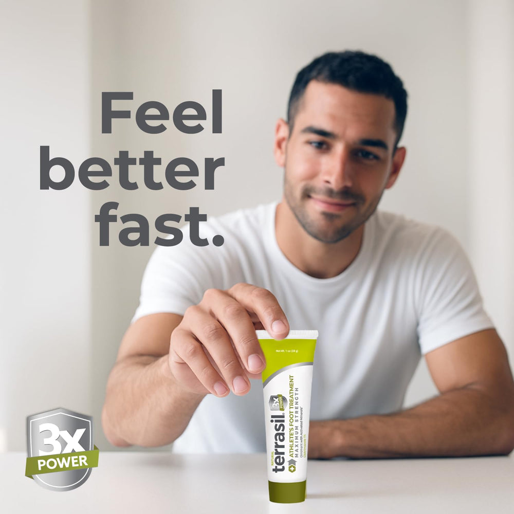 Terrasil Athletes Foot Cream free from parabens and fragrances.